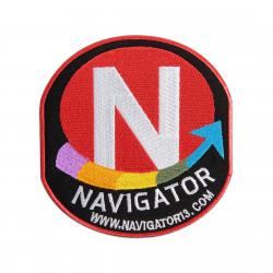 Нашивка Navigator Pro 58 х 50 мм самоклеящаяся красная